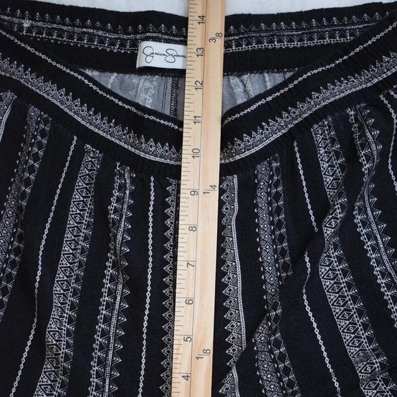 Jessica Simpson Tribal Ankle Pants Sz M Pull On Elastic Waist Pull On Neutral - Picture 13 of 16